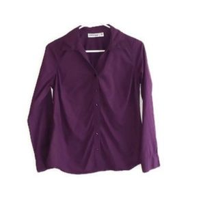 St. John's Bay shirt small purple long sleeve